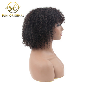 Top di Vendita di Qualità di Hight Breve <span class=keywords><strong>Bob</strong></span> Indiani del Virgin Dei Capelli Umani Parrucche Con I Capelli Del Bambino - Product Image 2