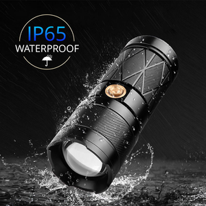 Led Flash <span class=keywords><strong>Torch</strong></span> ánh sáng ngoài trời <span class=keywords><strong>1800</strong></span> <span class=keywords><strong>lumen</strong></span> xph90 không thấm nước LED Zoomable đèn pin cho cắm trại, chạy, khẩn cấp - Product Image 2