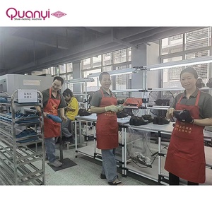 Quanyi thương hiệu thiết kế một ít nhân lực của giày làm cho dây chuyền lắp ráp bố trí với đầu tư thấp cho máy làm giày dép - Product Image 1