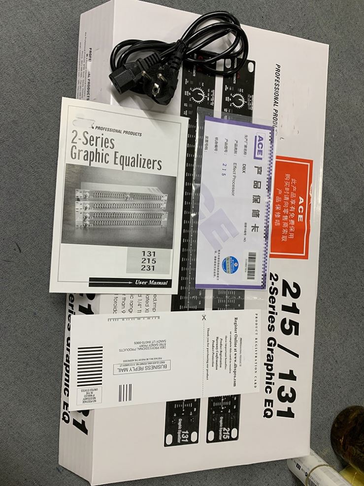 Professional 215 Audio Equalizer - Dual Channel 15-Band EQ