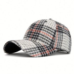 2025 New Autumn Winter Classic Checkered Baseball <b>Cap</b> Outdoor Windproof Houndstooth Baseball <b>Caps</b> for <b>Women</b> Men - Product Image 6