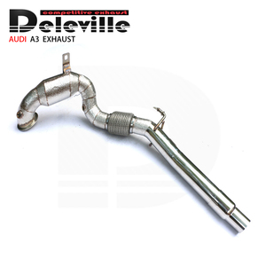 Ống Xả Cho <span class=keywords><strong>Audi</strong></span> A3 1.4T 1.8T 2.0T 2014 + Phụ Kiện Hiệu Suất Ô Tô Ống Xả Bằng Thép Không Gỉ Downpi - Product Image 3