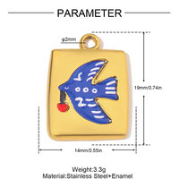 Nouveau Pendentif DIY Personnalisable en Acier Inoxydable avec Mot Italien « love » pour Fabrication de Colliers et Bijoux, Vente en Gros 2026