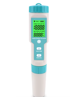 Testeur d'eau numérique multifonction 7 en 1 avec rétroéclairage LCD, TEMP, salinité, TDS, EC, PH, ORP, S.G, stylo de test d'eau