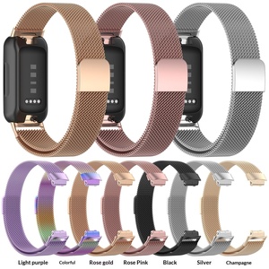 Bracelet de montre en métal à boucle magnétique Milanese Loop avec breloque pour <span class=keywords><strong>Inspire3</strong></span> - Product Image 1
