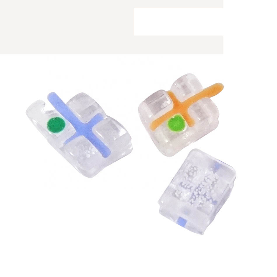Dental Orthodontic Monocrystalline Sapphire Brackets With Indicator