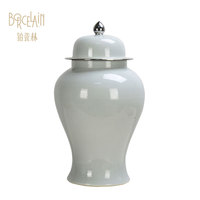 Meilleures ventes Grand pot de gingembre en céramique antique chinoise pour la décoration intérieure ou le stockage avec un vase en porcelaine à grandes fleurs