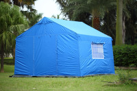 Camping Cube 6.4 Yaz Kamuflajı/Arazi Oyunu İçin Dönüştürülebilir 10' Düz Bacaklı Tente Çadırı Kraliyet Mavisi Tek Katmanlı 2000-3000mm