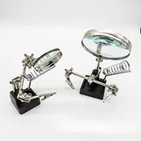 10X Magnifying Lamp LED Illuminating Magnifying Glass with Lights Hands Free  for Reading Jewelry Soldering Electronic Assembly