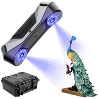 Escáner 3D Creality Raptor Pro de Grado Metrológico con Precisión de 0.02 mm, 22+7 Láseres Azules para Proyectos de Ingeniería Automotriz