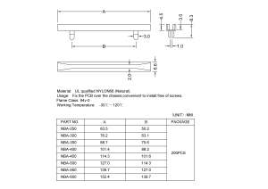 חריץ PCB המעלית PCB רכבת כרטיס פלסטיק - Product Image 3