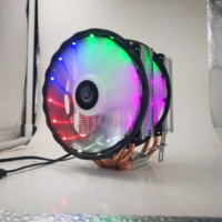 Ventilateur CPU LGA 1700 1200 Cool Storm 90mm 3 broches, refroidisseur I3 I5, 4 caloducs, TDP 95-130W, 25dBA silencieux, LED multicolores pour PC de jeu