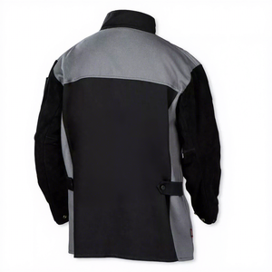 Veste de soudage résistante à la chaleur JNA GROUP noire et grise, manches longues, 300C-500C, niveau B, avec pack respirateur, coutures soudées, coupe régulière - Product Image 3