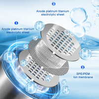 Bouteille d'eau hydrogénée 3000ppb à électrolyse rapide en 5 minutes, en PC de qualité alimentaire, pour réduire le stress oxydatif et favoriser la santé – Vente en gros fiable