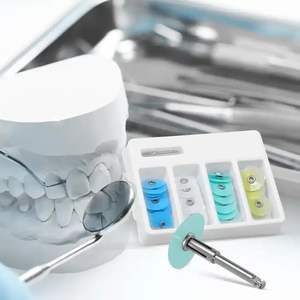 Kit de disques de polissage dentaire assortis, fournitures de polissage avec tige de mandrin pour outils de matériaux - Product Image 5