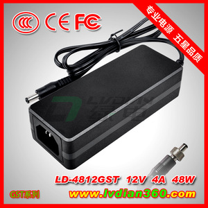 <b>12V</b> 4A Power <b>Adapter</b> 48W DC Output US Plug 1M Cable For Surveillance Devices - Product Image 3