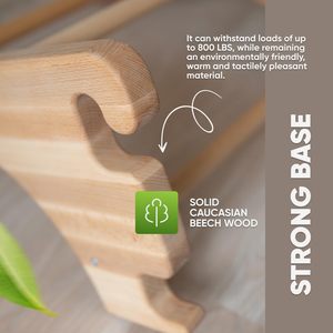 <span class=keywords><strong>Barra</strong></span> <span class=keywords><strong>de</strong></span> Escalada Sueca <span class=keywords><strong>de</strong></span> Madera <span class=keywords><strong>de</strong></span> Haya Maciza <span class=keywords><strong>para</strong></span> Niños y Adultos, Capacidad <span class=keywords><strong>de</strong></span> 880 Libras, con <span class=keywords><strong>Barra</strong></span> <span class=keywords><strong>de</strong></span> Dominadas Extraíble y <span class=keywords><strong>Barra</strong></span> <span class=keywords><strong>para</strong></span> Flexiones, Gimnasio Interior - Product Image 4