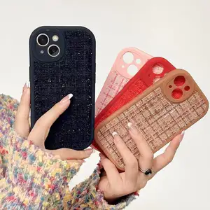 fragrance knit pattern for iphone15 pro max 14 13 12 mobile phone case Wear resistant shell Xs Xr Xsmax case wholesale