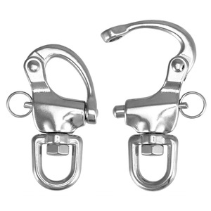 Stainless Steel Double Hook Shackle With Screw <b>Collar</b> <b>Pin</b> Metric D Shape Marine Hardware - Product Image 1
