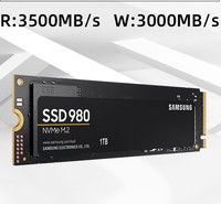 Samsung 980 Nvme M2 Solid State Drive Kedatangan Baru Original SSD Kecepatan Tinggi 500 GB Hitam Desktop Internal ABS Ssd M.2 1 Inch