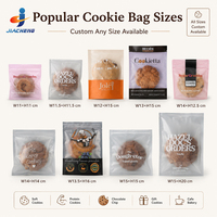 Sachets d'Emballage Individuels pour Aliments, Bonbons, Biscuits, Scellables à Chaud, en Plastique Transparent Givré, Imprimés sur Mesure, avec Design