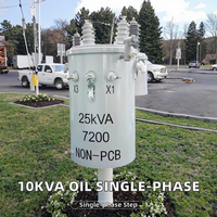 Transformador de Distribución de Energía Monofásico de 6kv/11kv, 10kVA, de Aluminio, con Bobinado de Cobre Cilíndrico y Topología Flyback para Poste Eléctrico