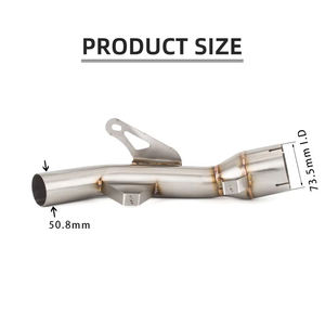 Tubo de Enlace Medio de Escape para Motocicleta de Alta Calidad CHMotor para <span class=keywords><strong>Kawasaki</strong></span> Z900 <span class=keywords><strong>Ninja</strong></span> 900 Z 900 Z900E 2017 - 2021 - Product Image 4