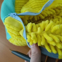 Sac à linge pour baskets en chenille, sac de lavage en maille anti-déformation avec fermeture éclair, pochette de nettoyage de chaussures pour la protection des couleurs, pour lavage en machine