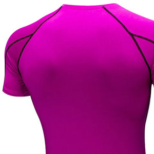 OEM <b>Custom</b> <b>Design</b> High Quality Short Sleeve <b>Compression</b> <b>Shirts</b> Men Fitness Training Wear Breathable Eco-Friendly - Product Image 6