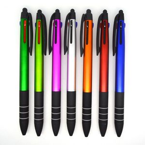 <strong>Multi</strong>-Color Universal 3 Stylus Plastic Ballpoint <strong>Pen</strong> 1.0mm Novelty Writing Android Phone Tablet Perfect Gift Promotional Item - Product Image 1