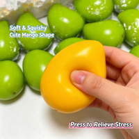 Nouvelle Boîte Mystère - Blocs de Construction Squishy TPR à Changement de Couleur, Effet Mangue Croustillante, à Remontée Lente, Jouet Anti-Stress Fidget