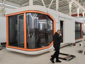 <span class=keywords><strong>Casa</strong></span> prefabricada moderna móvil pequeña cápsula cabina contenedor hogar para Villa espacio al aire libre cápsula <span class=keywords><strong>casa</strong></span> - Product Image 4