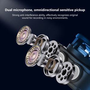 PULUZ磁気ラヴァリエ充電ケースボックス付きワイヤレスマイク、Type-C RXレシーバー、2 TXマイク (ブラック) - Product Image 6