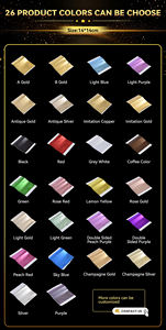 แผ่นทองคำเปลว14*14ซม. แผ่นทองคำเปลวเลียนแบบหลากสี - Product Image 3