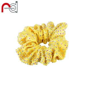 Wholesale Scrunchies Silk Elastic Hair Band Hair Cheer Scrunchies