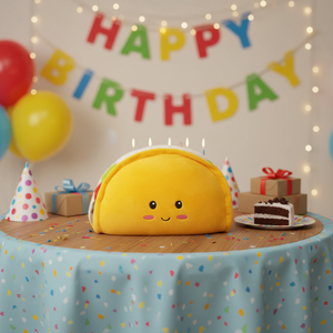 ตุ๊กตาทาโก้สีเหลืองขนาด 10 นิ้ว สไตล์โมเดิร์น ของขวัญวันเกิด พิมพ์ลายดิจิทัล ผลิตในจีน NYFY-1247 ขั้นต่ำ 100 ชิ้น - Product Image 3