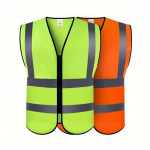 Chaleco Reflectante de Diseño para Guardias, para Conducir, con Múltiples Bolsillos, Botones de Seguridad y Estampado Reforzado - Product Image 2