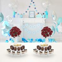 Présentoir en acrylique transparent pour jouet Risers Retail Stand Cupcake Stand Dessert Bijoux Figurines Stand