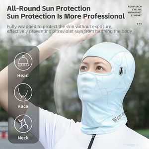 WEST BIKING-Máscara fotocromática con agujeros para gafas, máscara de protección solar para deportes de ciclismo, transpirable - Product Image 3