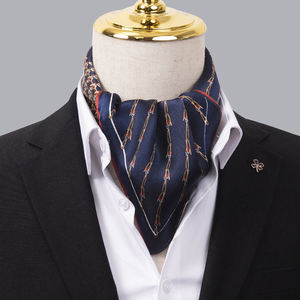 JASEN Cowboy <strong>Neckerchief</strong> for <strong>Men</strong> 27 Inch Silk Neck Bandana Retro Rock Head Scarf - Product Image 3