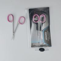 Ciseaux d'art d'ongle en acier inoxydable du fabricant Ciseaux de manucure à pointe pointue pour outil de beauté de mise en forme des ongles d'armure transfrontalière