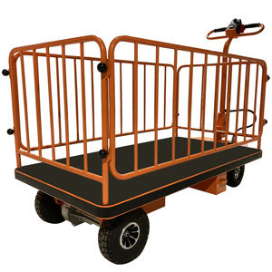Carrinho de Mão Elétrico Dobrável com Bateria, Plataforma de Transporte Personalizável em Aço, Capacidade de 500kg para Materiais Industriais - Product Image 4