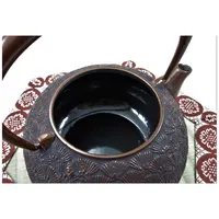 Good heat retention teapot iron cast for Japanese matcha tea