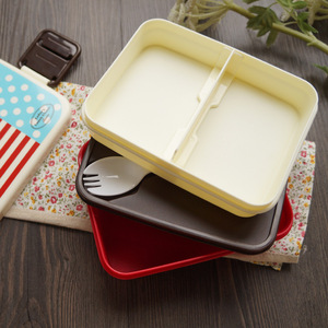 Bangduo Japanese Bento <b>Box</b> Double Layer Rectangular <b>Plastic</b> Microwave Safe For Children Students <b>Large</b> Capacity - Product Image 1