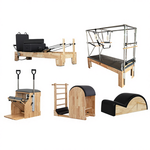 Kit Complet 5-en-1 pour la Rééducation et le Fitness à Domicile et en Milieu Commercial MJD-WCC22 – Ensemble Complet 5 Pièces en Bois de Chêne - Product Image 3