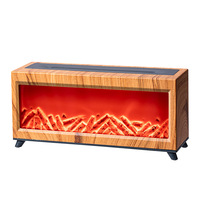 Diffuseur d'aromathérapie à flamme artificielle transfrontalier, à très forte diffusion de brume, capacité 0,5L, alimenté par courant alternatif, pour la maison, la chambre et le bureau