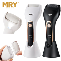 Removedor de callos eléctrico de piel muerta MRY, Lima para pies, herramienta para pies, Lima lavable para pies con almohadilla de papel de lija de repuesto, herramienta de pedicura