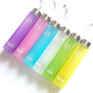 Hot Sales Bpa Free <b>Plastic</b> Frosted H2O Water <b>Bottle</b> a <b>Small</b> Water <b>Bottle</b> That Fits in a Backpack and Is Easy to Carry Outside - Product Image 2