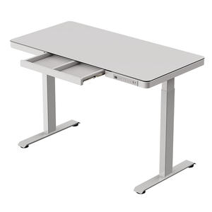 Escritorio de estudio moderno ajustable ergonómico Escritorio de oficina eléctrico de un solo motor con cajón y puertos USB para estudio electrónico Simple - Product Image 2