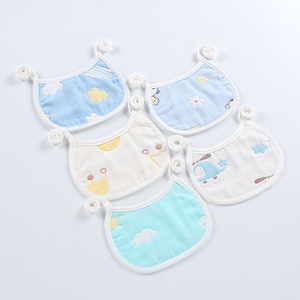 Nouvel Arrivage 2026 – Ensemble de 5 Bavoirs Bébé en Pur Coton à Motifs de Dessins Animés, Anti-Salissures, Style Foulard, Serviettes Anti-Salive Certifiées Classe A, 0-3 Ans - Product Image 3